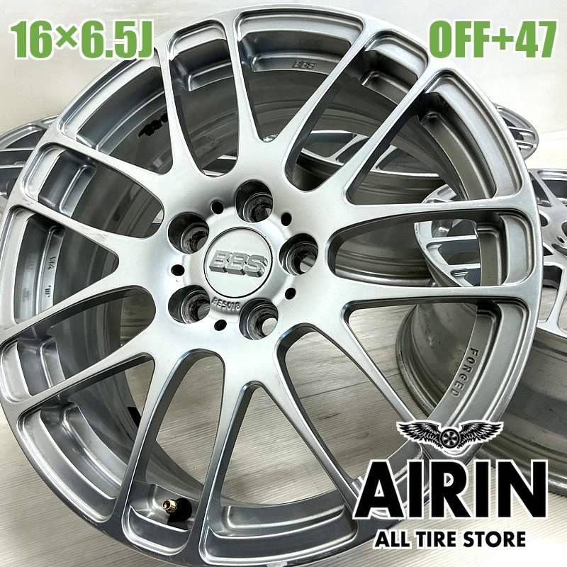 中古 16インチ アルミ BBS 鋳造 FORGED ハブリング付き 4本セット<BR 