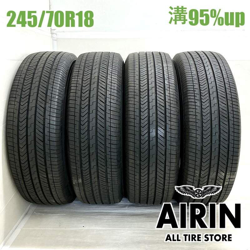 ヨコハマ　ジオランダーＸ-CV 245/70R18 26年1月製造　新車外し 245/70R18 ヨコハマジオランダー X-CV G057 4本セット<BR>2024年製 残