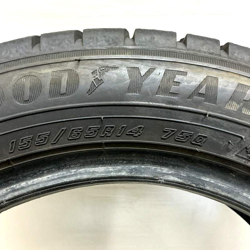 全国送料込☆　グッドイヤー　アイスナビ8☆155/65R14 155/65R14 グッドイヤーアイスナビ 8 1本 単品<BR>2025年製 残溝86