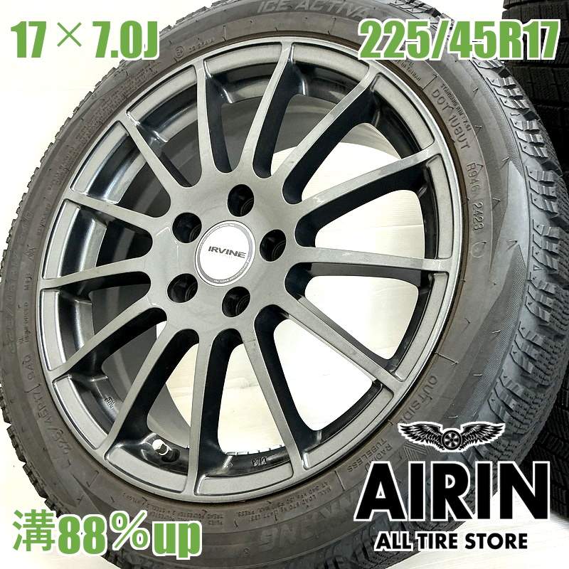��� 225/45R17  ������ۥ����� 4�ܥ��å�NANKANG ICE ACTIVA AW-1 IRVINE ������ۥ����륻�å����� �ʤɤ˥����� �ۥ����� 17����� �����åɥ쥹������