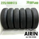 225/80R17.5 123/122L ������å� �����ԡ�110 6�ܥ��å�2025ǯ�� �Ĺ�98% ��ť����� 17.5������ե���� ��󥸥㡼 �ե�������   