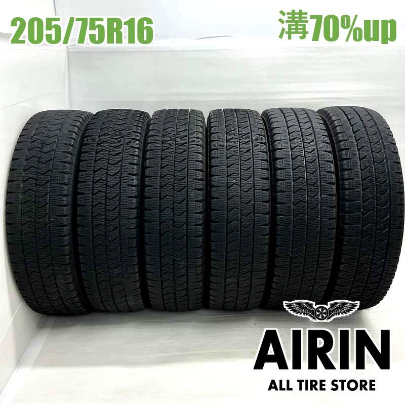 205/75R16 113/111L �֥�¥��ȥ� �֥ꥶ�å� W989 6�ܥ��å�2025ǯ�� �Ĺ�70% ��ť����� 16���������� ������ �ȥ襨���� ���ȥ饹 �ǥ�ȥ� ��������