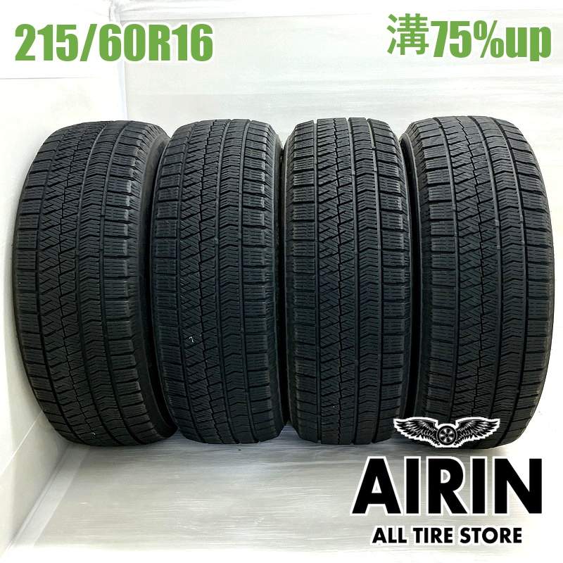 残り溝8.2mm！VRX2 195/60R16 (全体で4本のうちの)2本その② 215/60R16 ブリヂストンブリザック VRX2 4本セット<BR>2024年製 残溝75