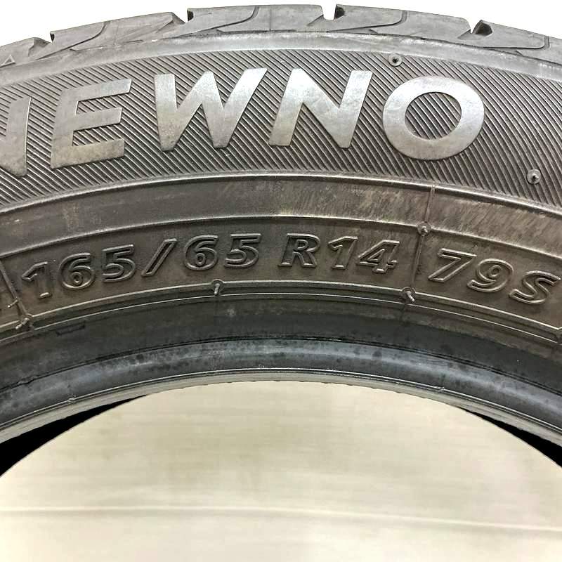 AIRIN　NEWNO 165/65R14 4本 23年製　中古 送料込み 2026年製造 ブリヂストン 165/65R14 NEWNO ニューノ 新品タイヤ4本