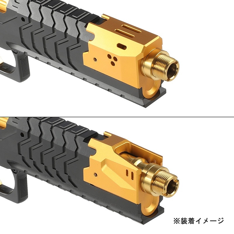 5KU マトリックス CNCアルミスライドシャーシセット ブラック×ゴールド