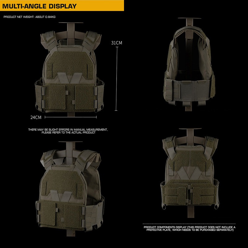 WoSporT ミニマル軽量 プレートキャリア CoyoteBrown | サバゲー装備品