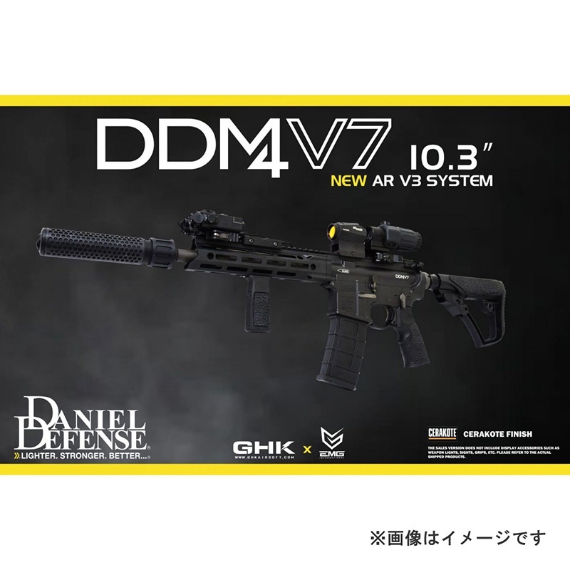 GHK M4 DDM4 V7 10.3inch CO2 �����֥����Хå��饤�ե� (AR V3 2024 JP ver./Daniel Defense official Licensed)