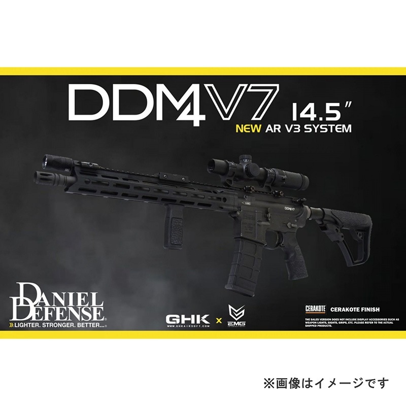GHK M4 DDM4 V7 14.5inch CO2 ֥Хå饤ե (AR V3 2024 JP ver./Daniel Defense official Licensed)