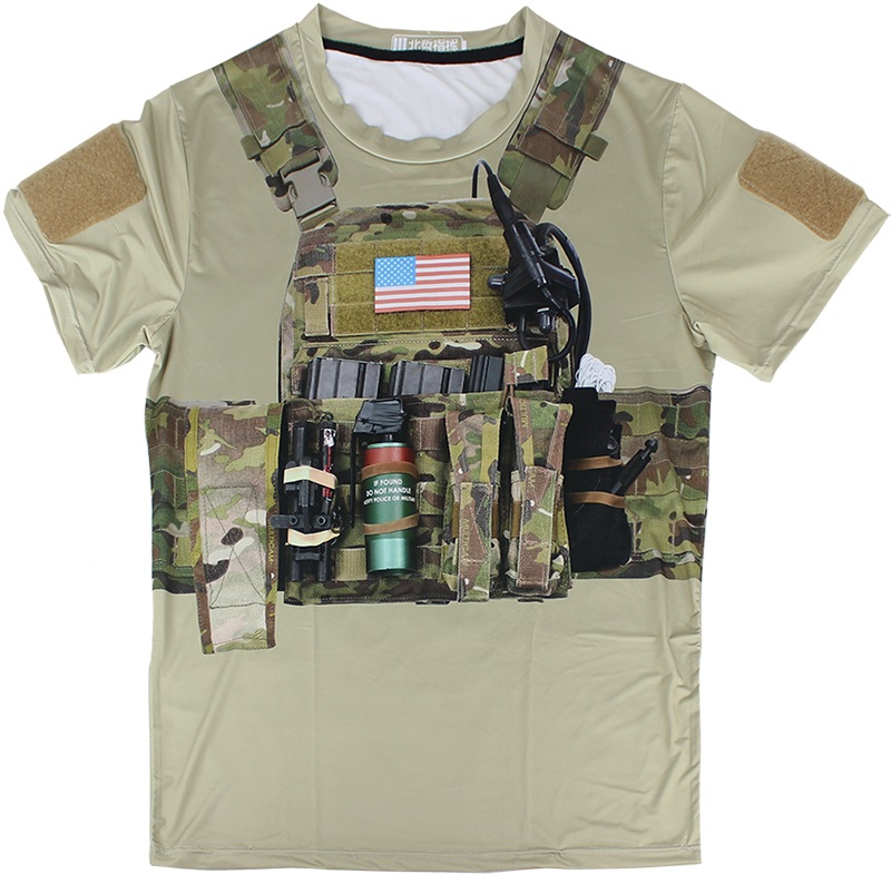 プレートキャリア プリントtシャツ Mc Khaki サバゲー装備品 ウェア u その他ウェア Awc株式会社 ミリタリー用品卸専門商社