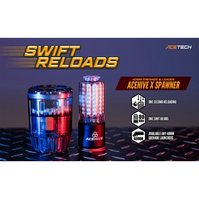 ACETECH AceHive ����͡����� 40mm�⥹�����ȣ�2��+Spawner�⥹��������BB�����������å�