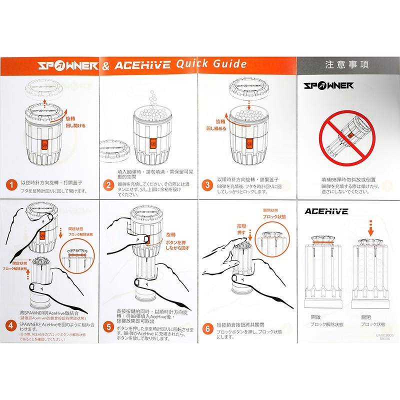 ACETECH AceHive ����͡����� 40mm�⥹�����ȣ�2��+Spawner�⥹��������BB�����������å�