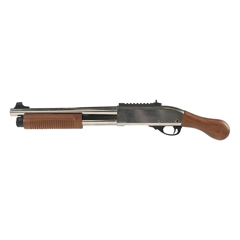 Golden Eagle M870 ガスショットガン ブリーチャー Silver/RealWood