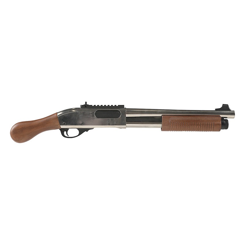 Golden Eagle M870 ガスショットガン ブリーチャー Silver/RealWood