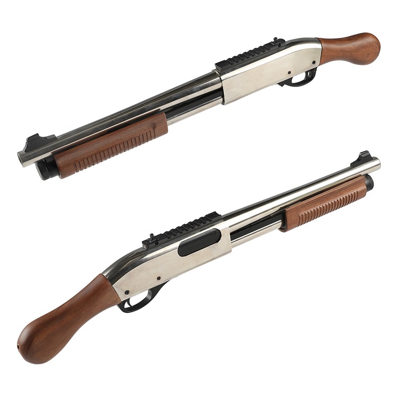 Golden Eagle M870 ガスショットガン ブリーチャー Silver/RealWood
