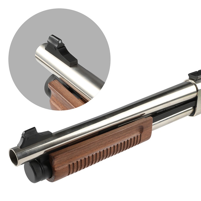 Golden Eagle M870 ガスショットガン ブリーチャー Silver/RealWood