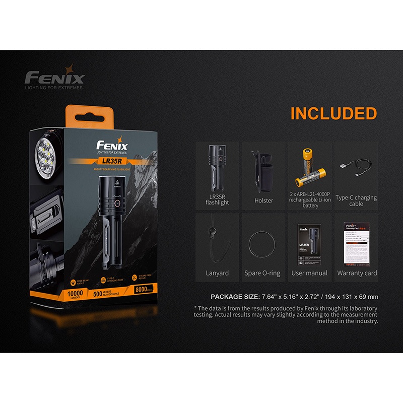 FENIX(ե˥å) LR35R Ķ⵱ LED饤 10,000롼/500mȼ