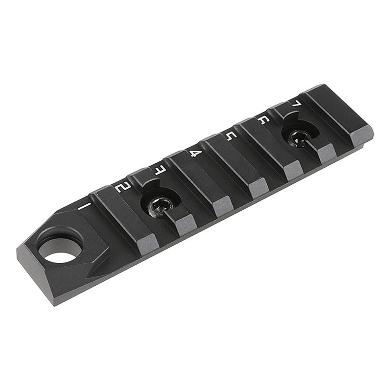 SAA MLOK レールセクション 7スロット (ナンバーマーキング/QDスリングマウント搭載) BK エアガンパーツ,マウント/レール