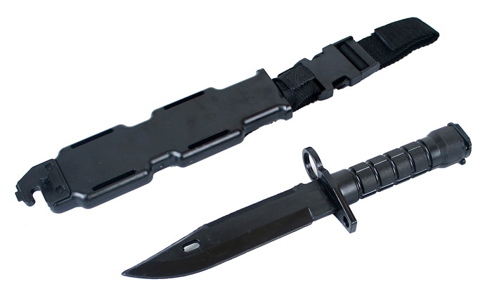 M9タイプ バヨネット ゴム刃ナイフ ケース付き ミリタリー小物 ダミーグッズ 模型 Awc株式会社 ミリタリー用品卸専門商社