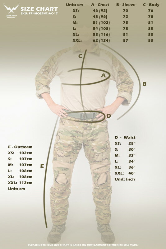 FFI Crye Precisionタイプ AC Gen.2 コンバットシャツ/パンツセット