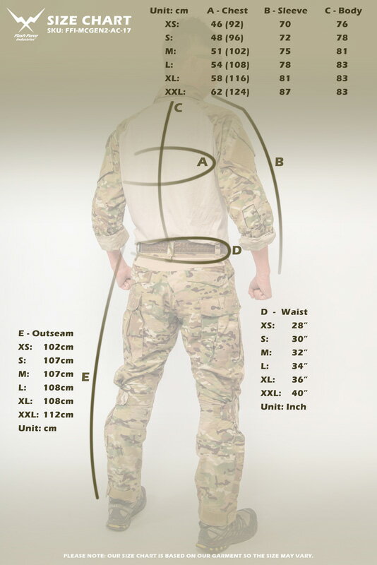 FFI Crye Precisionタイプ AC Gen.2 コンバットシャツ/パンツセット