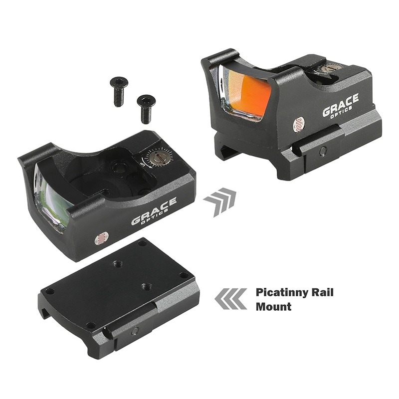レッドドットサイト レッドスカル柄 SOTAC GEAR NR VISMスタイル FlipDot フォールディングリフレックス
