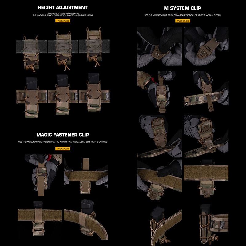 WoSporT HSGI �������� GEN2 TACO �ԥ��ȥ� �ޥ����� �ݡ��� 9mm �ϥ�ɥ��� CB