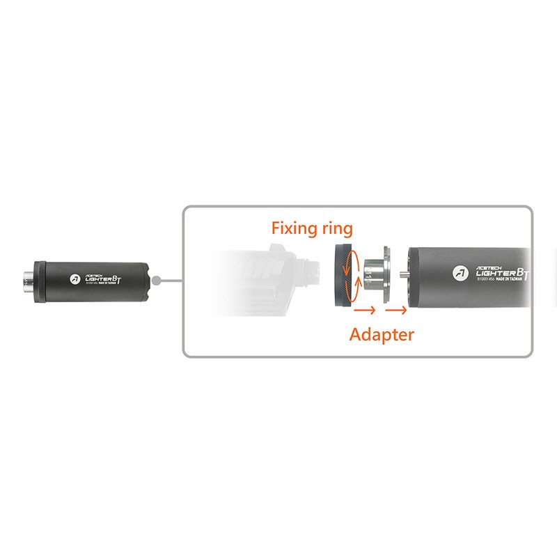 ACETECH Lighter BT(Bluetooth) ��®��&�ȥ졼������˥å� Flat (��å�&���꡼���߸�BB���б�/14mm�եͥ���11mm���ͥ�/���ܸ�������) Black