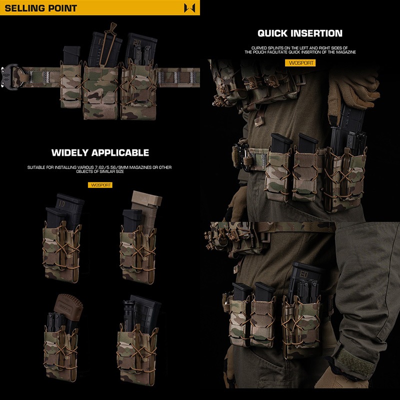 WoSporT HSGI �������� GEN2 TACO ���֥� �ǥå��� �ޥ����� �ݡ��� 9mm/5.56mm BK