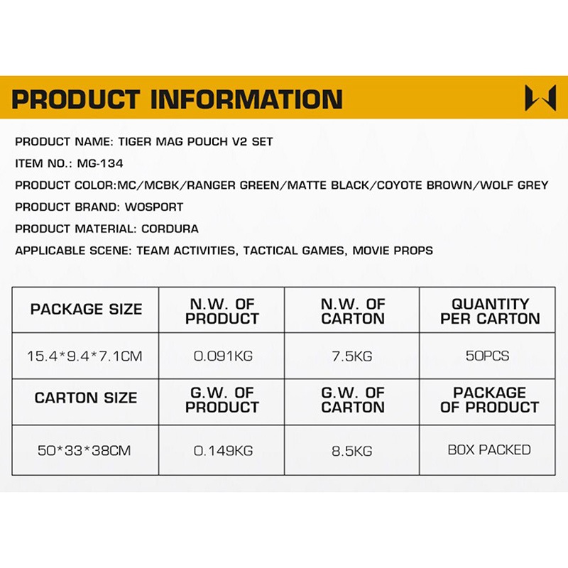 WoSporT HSGI �������� GEN2 TACO ���֥� �ǥå��� �ޥ����� �ݡ��� 9mm/5.56mm CB