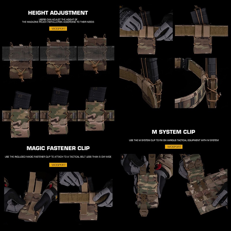 WoSporT HSGI �������� GEN2 TACO ���֥� �ǥå��� �ޥ����� �ݡ��� 9mm/5.56mm CB