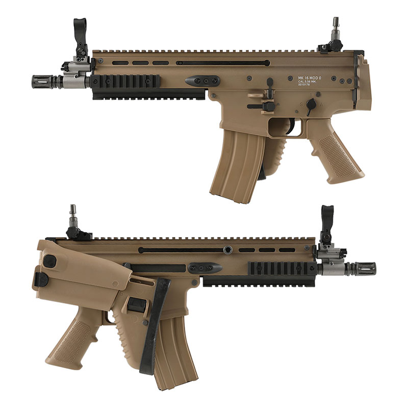 WE SCAR-L ガスブローバックライフル DE | エアガン本体,ガスライフル