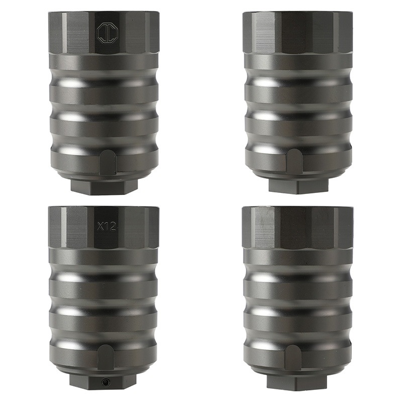 Airsoft Monster SilencerCo Omega 9Kタイプサイレンサー＆JMAC X12マズルブレーキ/ブラストシールド