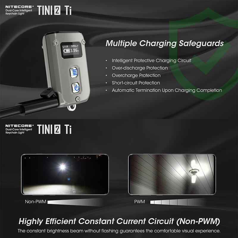 NITECORE(�ʥ��ȥ���) TINI2 Ti �ǥ奢�륳�� ����ƥꥸ����� ������������饤��(�������ǥ�)