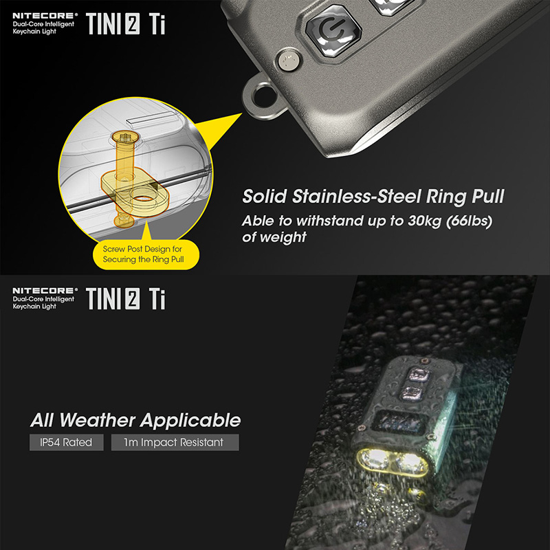 NITECORE(�ʥ��ȥ���) TINI2 Ti �ǥ奢�륳�� ����ƥꥸ����� ������������饤��(�������ǥ�)