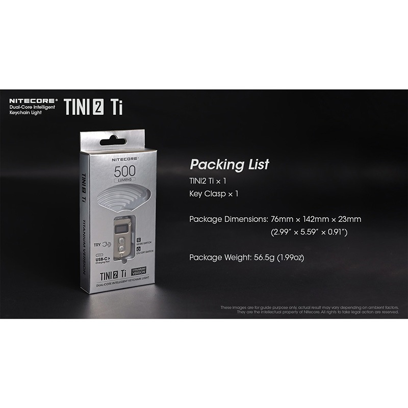 NITECORE(�ʥ��ȥ���) TINI2 Ti �ǥ奢�륳�� ����ƥꥸ����� ������������饤��(�������ǥ�)