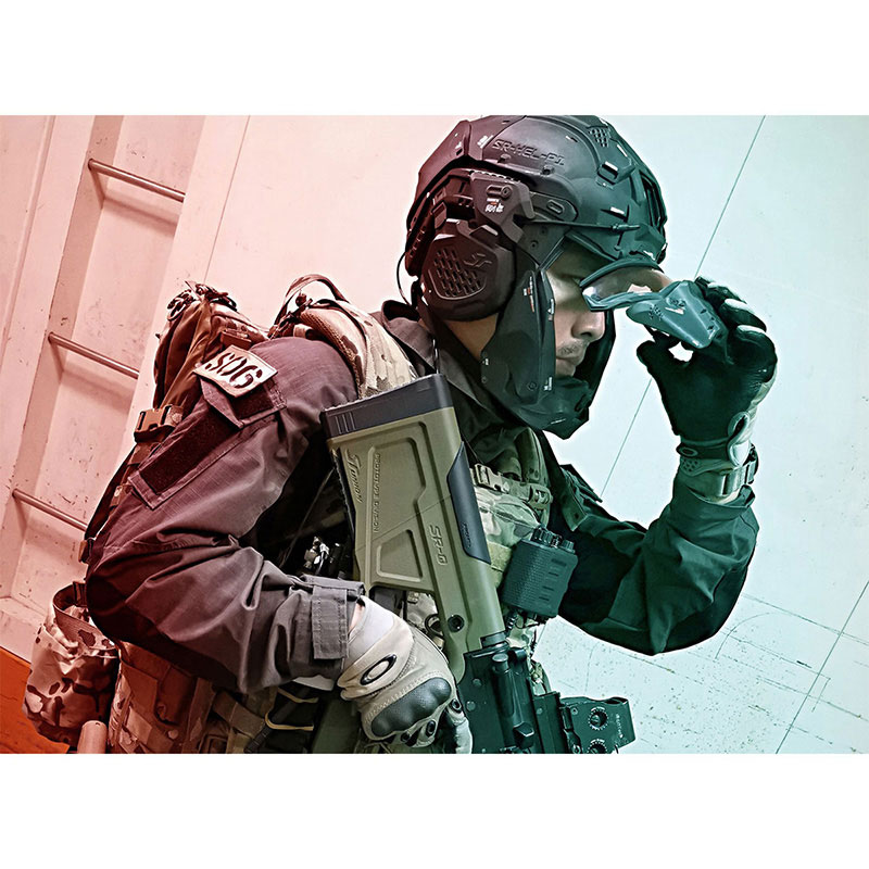 SRU タクティカルヘルメットセット (FAST BJヘルメット付属) OD