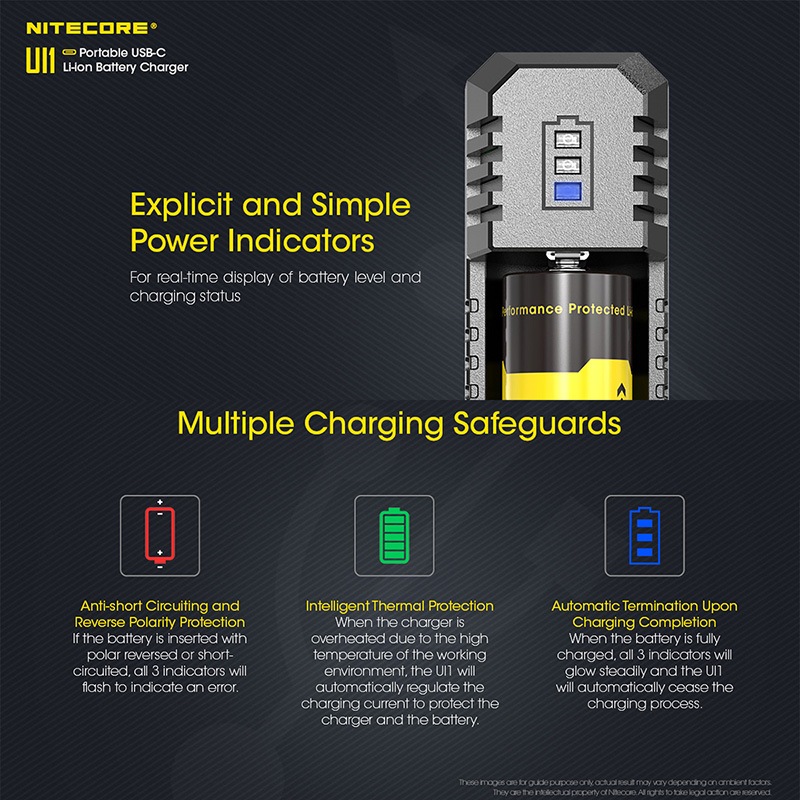 NITECORE(�ʥ��ȥ���) UI1 �ݡ����֥� USB-C ������।���� �Хåƥ꡼���㡼���㡼 ���Ŵ�