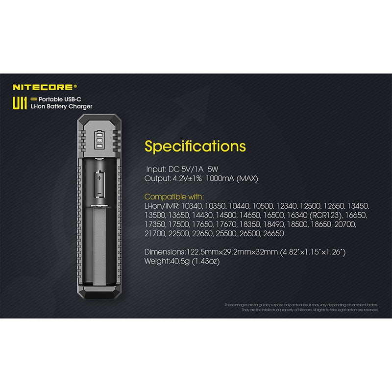 NITECORE(�ʥ��ȥ���) UI1 �ݡ����֥� USB-C ������।���� �Хåƥ꡼���㡼���㡼 ���Ŵ�