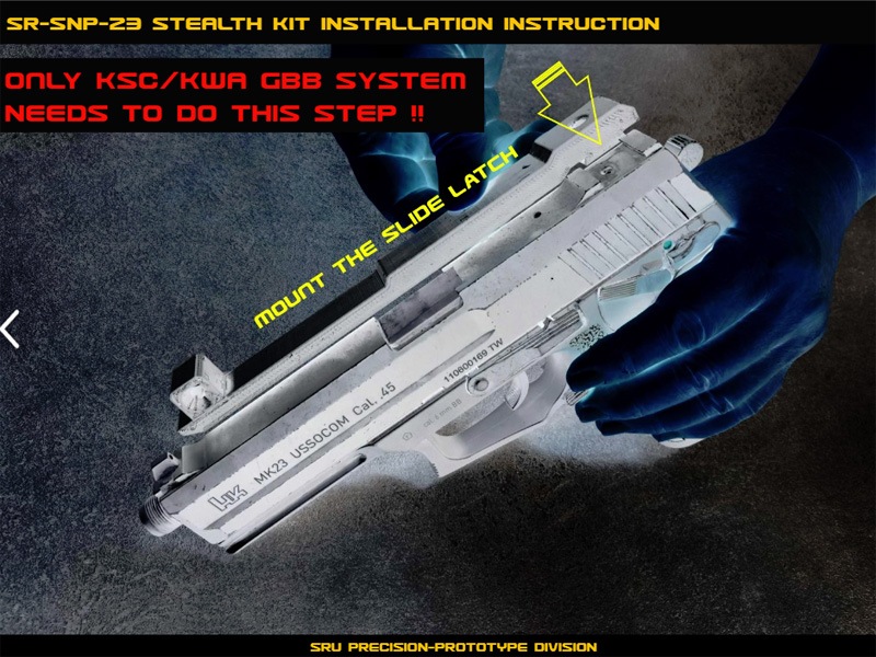SRU MK23 Stealth スナイパーキット (東京マルイ NBB/KSC・KWA GBB対応