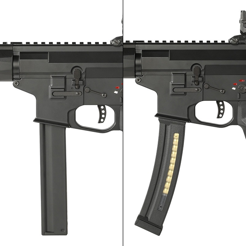 CYMA Plus CM106 AR-9 PDW SMG AEG (JP Ver./Platinum���꡼��/Eshooter�Żҥȥꥬ�����/180���¿��ݾ�/��ư����)