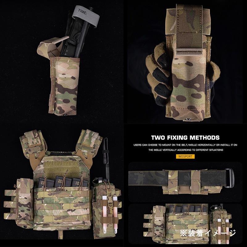 ミリタリースタイル　ARMY ファーストエイドキット　ターニケット WoSporT LBTスタイル 6049Fターニケットホルダー MC | サバゲー装備品