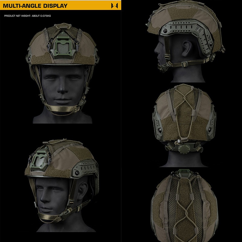 WoSporT FAST SFタイプ ハイカットヘルメットカバー CoyoteBrown