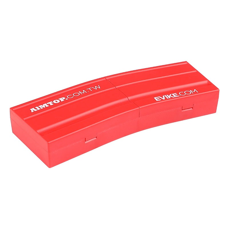 AIMTOP/EVIKE M4マガジン型ユーティリティーケース RED | ミリタリー