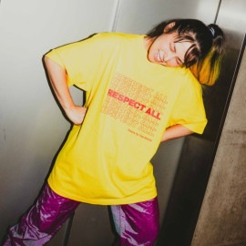 PEACE TO THE WORLD　Tシャツ (イエロー)