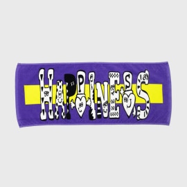 ハピネスタオル（パープル） / happiness towel purple