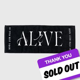 AI 25th best tour ← ALIVE →  Towel (Black)
