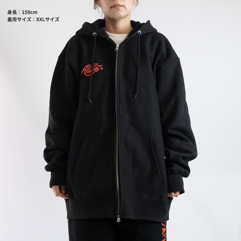 NEW】ハピネス ZIPパーカー | AI 25th best tour ← ALIVE