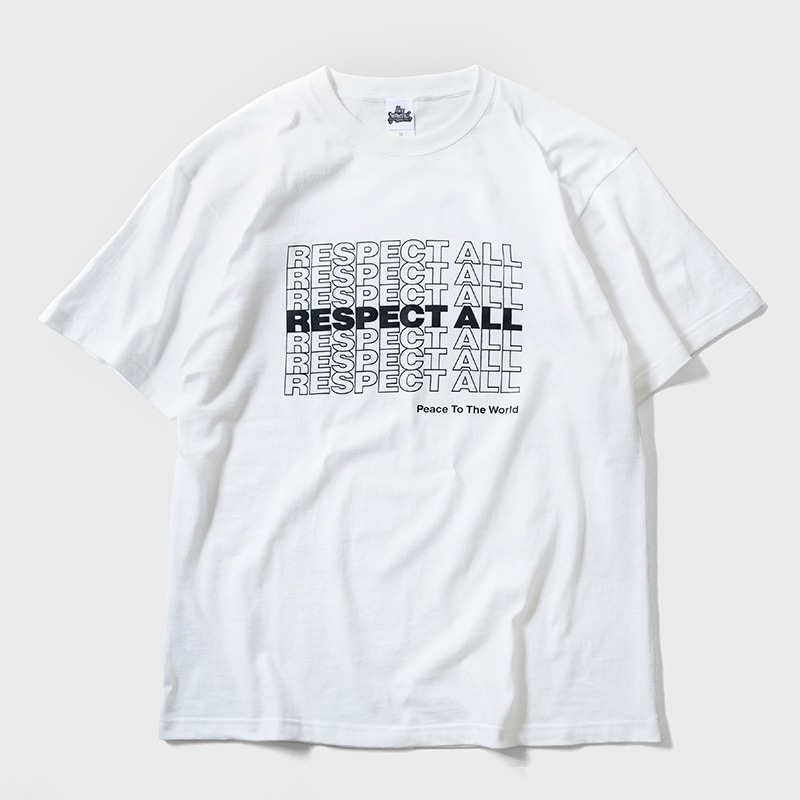 PEACE TO THE WORLD　Tシャツ (ホワイト)