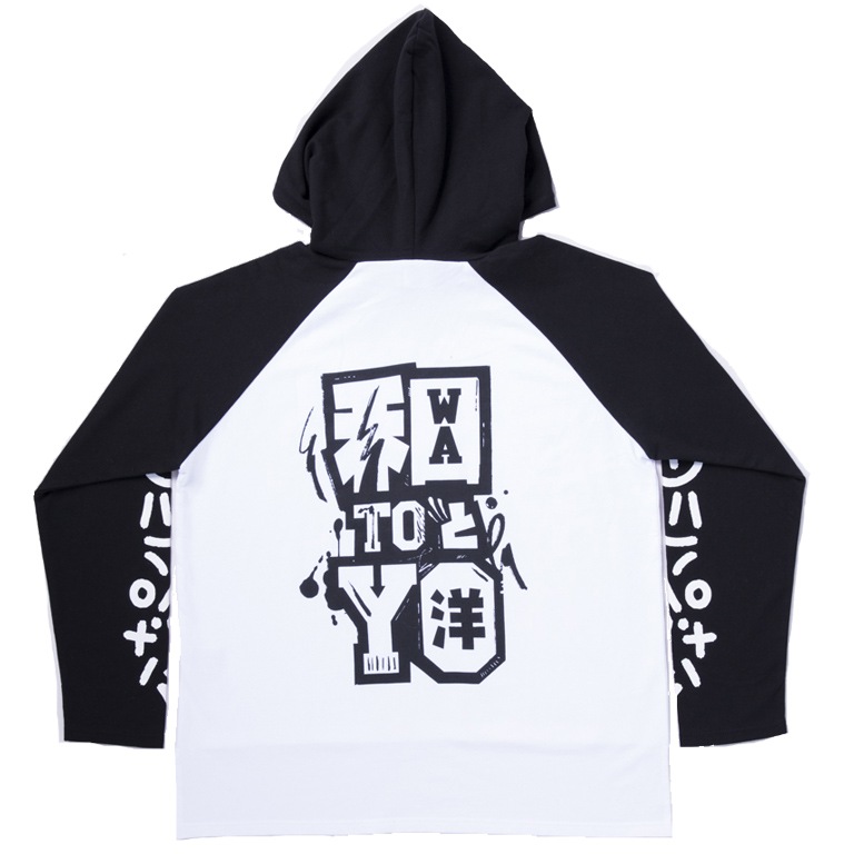 ロングteeフーディー