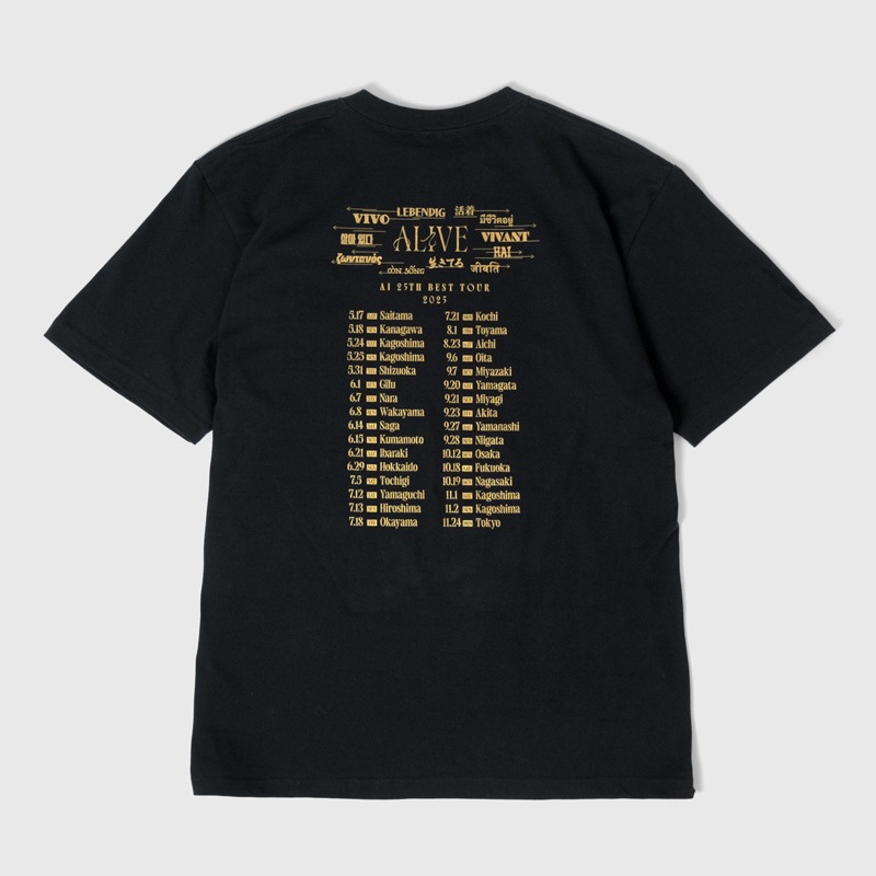 EC限定】AI 25th best tour ← ALIVE → T-shirt (Black)【BIG